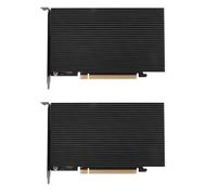 Zhdbchyuu 2X Tarjeta Adaptadora M.2 NVME Una PCIe 4.0 X16, Admite 4 NVMe M.2 2280, Admite Incursión de Bifurcación