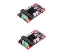 Zhdbchyuu 2X TDA7492 50Wx2 MóDulo Amplificador Digital de Doble Canal Placa AMP EstéReo con Receptor y MicróFono CSR8635 Bluetooth V4.0