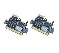Zhdbchyuu 2X TL631 Pro Computadora Portátil de Escritorio Multifunción LPC-DEBUG Tarjeta Postal PCI PCI-E Mini PCI-E Analizador de Diagnóstico de Placa Base Probador, A
