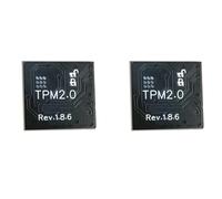 Zhdbchyuu 2X TPM 2.0 MóDulo de Seguridad de Cifrado Tarjeta Remota MóDulo de Seguridad SPI TPM2.0 de 14 Pines para Placa Base