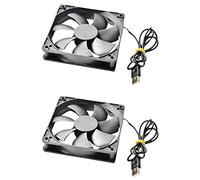 Zhdbchyuu 2X Ventilador de Enfriamiento del Enrutador, Enfriador de Pc de Bricolaje Caja de TV Silencioso Silencioso Ventilador de 120 mm CC 5V de Corriente USB (Edición Estándar)