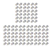 Zhdbchyuu 300Pcs Conector RJ45 6U Paso Chapado En Cable Ethernet Módulo Plug Red RJ-45 Crystal Heads Cat5 Cat5E