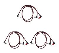Zhdbchyuu 3X 90 Grados 3.5Mm Macho A 2 Macho Cable Angulo Recto EstéReo AUX y Divisor Cable MicróFono Jack Plug para Laptop 1M
