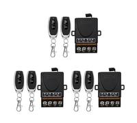 Zhdbchyuu 3X AC 220V 30A 1CH 433MHz Interruptor de Control Remoto Inalámbrico Receptor de Relé + Transmisor de Apagado/Encendido para Lámpara de Aparato Eléctrico