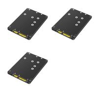Zhdbchyuu 3X Adaptador 2 en 1 Que Combina M.2 NGFF Key B y MSATA SSD A 2.5 SATA3 con Caja de Plástico para SSD