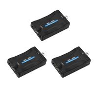 Zhdbchyuu 3X Adaptador Convertidor BNC A Hembra CVBS BNC Coaxial Salida 1080P Gancho HDCP Cámara de Seguridad Vigilancia DVR