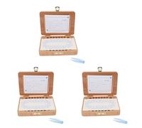 Zhdbchyuu 3X Caja de Recuerdo de Diente, Caja de Dientes de Leche Kit Organizador Guardar Dientes de Leche, ColeccióN de Dientes con Recuerdo de Almacenamiento de Memoria de de Fotos