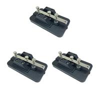 Zhdbchyuu 3X Código Morse Manual CW Keys Teaching Telegraph Practitioner con Zumbador Radio de Corta Accesorios