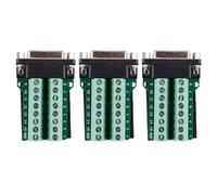 Zhdbchyuu 3X DB15 VGA D-Sub VGA 15pines Hembra Adaptador Terminal de PCB Tablero de Desbloqueo