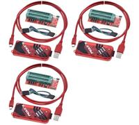 Zhdbchyuu 3X PICKIT3 Programador + PIC ICD2 PIC Kit 2/3 Adaptador de Programación Asiento de Programador Universal FZ0508