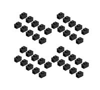 Zhdbchyuu 40 Piezas Conector RJ45 Jack Cat6 Acoplador de Extensión Red Ethernet LAN Cat 6 Acoplador Conectores Extender Adaptador, Negro