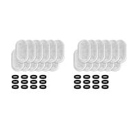 Zhdbchyuu 48 Piezas Elemento de Filtro de Fuente de Agua de Repuesto para Filtros de Esponjas de Carbón Activado de Fuente de Agua de Acero Inoxidable