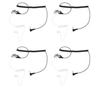 Zhdbchyuu 4X 1Pin 2.5mm Auricular de Tubo Acustico Encubierto Auricular para Radios de 2 Vias para para con Auriculares de Plastico Suave de Repuesto