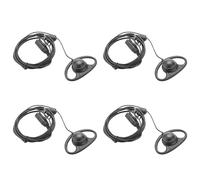 Zhdbchyuu 4X 2 Pines Clip de Oreja en Forma de D Avanzada Auriculares Ptt Auricular Micrófono para Radios de 2 Vías Gp88S Gp300 Gp68 Gp2000 Gp88 Gp3188 Cp040 Cp1200 A8 A6 A10 A12