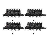 Zhdbchyuu 4X 8 Canales Cubo del Ventilador Controlador de Velocidad del Ventilador de Enfriamiento de 4 Perillas para La Caja de La CPU HDD VGA Pwm Fan I Bracket Power by 12V Fan Control