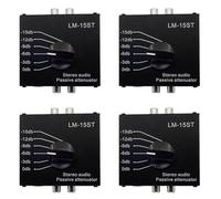 Zhdbchyuu 4X Atenuador Pasivo de Audio, Salida de Línea, Tarjeta de Sonido, Altavoz, Micrófono, Puerto de Micrófono, Convertidor de Alto/Bajo.