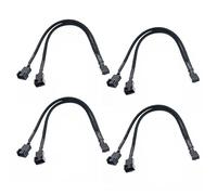 Zhdbchyuu 4X Cable de 1 Una 2 Vías Y Divisor En Y 3/ PWM Conector Macho Ventilador Computadora PC Cable de Adaptador de Extensión de Ventilador