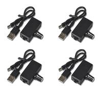 Zhdbchyuu 4X Controlador de Velocidad PWM Controlador de Velocidad de Ventilador de Fuente de Alimentación USB Tipo C Refrigeración para Ventilador/Bomba 12 V de 4 Cables