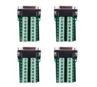 Zhdbchyuu 4X DB15 VGA D-Sub VGA 15pines Hembra Adaptador Terminal de PCB Tablero de Desbloqueo