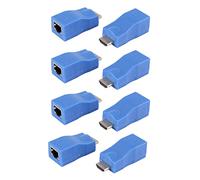 Zhdbchyuu 4X Extender Una Rj45 LAN Network Extension Transmitter Receptor TX RX Cat5E Cat6 Cable Ethernet V1.4 30M 4K HD TV