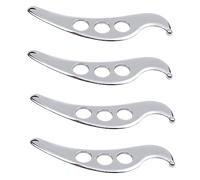 Zhdbchyuu 4X Inoxidable Acero Gua Sha Guasha Placa Masajeador Herramienta Rascador Terapia Física Músculo Suelto Meridiano Masajeador Máquina Spa Board Tool