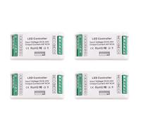 Zhdbchyuu 4X Mini Decodificador RGBW de 4 Canales 16A RGB RGBW Controlador de Tira 512 Controlador de Atenuación para Luces de Tira LED DC9-24V