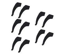 Zhdbchyuu 5 Par Sostenedor de Punta de Bloqueo Gancho de Oreja de Anteojo Gafas/Gafas de Sol/Espejuelos - Negro
