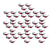 Zhdbchyuu 50X Rojo Y Anaglifo Dimensional 3D Vision Lentes para TV Movie Game DVD