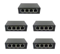 Zhdbchyuu 5X 4 Puertos Gigabit PoE Extender 100/1000M Network Switch Extender IEEE802.3Af/At Plug&Play para PoE Switch NVR IP Camera Ap
