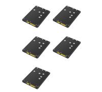 Zhdbchyuu 5X Adaptador 2 en 1 Que Combina M.2 NGFF Key B y MSATA SSD A 2.5 SATA3 con Caja de Plástico para SSD