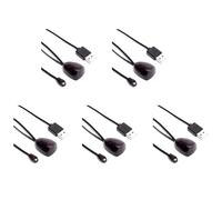 Zhdbchyuu 5X Extensor IR Infrarrojo IR Receptor de Control Remoto USB IR Receptor Adaptador Transmisor para Caja de Cable Receptor Estéreo HD TV