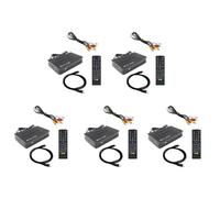 Zhdbchyuu 5X ISDB-T 1080P HD Set Top Box Receptor de TV de Transmisión de Video Digital Terrestre con Cable para Brasil/Chile A Enchufe de la UE