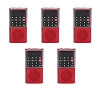 Zhdbchyuu 5X L-328 Mini Bolsillo Portátil FM Auto Scan Radio Música Audio Reproductor de MP3 Altavoz Pequeño Al Aire Libre con Grabadora de Voz