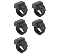 Zhdbchyuu 5X Portátil Mini Bluetooth 5.1 Teléfono Selfie Obturador Anillo de Control Remoto Inalámbrico Anillo de Control Remoto Inteligente (Negro)