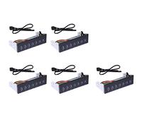 Zhdbchyuu 5X USB 3.0 Concentrador de 7 Puertos 5Gbs 5.25 Pulgadas Bahia Unidad CD-ROM Panel Frontal CD ROM para La Cascara de Computadora de 19 Pines A Tipo-A Macho Cable Dual Chip PCI-E 1X