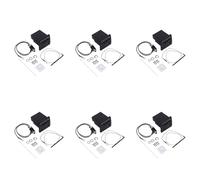 Zhdbchyuu 6X 2 Bandas Pickup Eq Aeq-2T Ecualizador Juego de Tornillos de Lavadora de Guitarra Acústica para Guitarra
