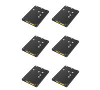 Zhdbchyuu 6X Adaptador 2 en 1 Que Combina M.2 NGFF Key B y MSATA SSD A 2.5 SATA3 con Caja de Plástico para SSD