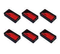Zhdbchyuu 6X Extensor PoE de 2 Puertos 100Mbps con Estándar IEEE 802.3Af para Cámara IP NVR Ap IP Voice PoE Extend 100 Metros para Rango PoE