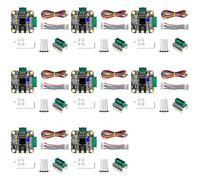 Zhdbchyuu 8X NEMA 17 Controlador de Motor Paso una Paso, SERVO42C PCBA Kit de Controlador de Motor Placa Ultra Silenciosa, Piezas CNC- para Evitar Pasos Perdidos