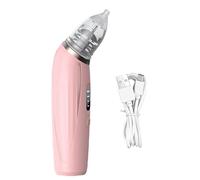Zhdbchyuu Aspirador Nasal Eléctrico para Bebés, Recargable, con Puntas de Silicona de Alimenticio, 3 Modos de Succión y Limpiador Nasal. B