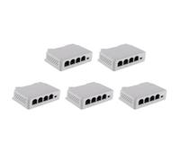Zhdbchyuu Extensor PoE de 1 Una 3 Puertos Pasivo En Cascada IEEE802.3Af para Extensor de Transmisión de Puerto IP para Conmutador PoE NVR IP (5 Pieza)