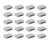 Zhdbchyuu Extensor PoE de 1 una 3 Puertos Pasivo en Cascada IEEE802.3Af para Extensor de TransmisióN de Puerto IP para Conmutador PoE NVR IP (20 Pieza)