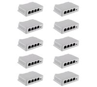 Zhdbchyuu Extensor PoE de 1 Una 3 Puertos Pasivo en Cascada IEEE802.3Af para Extensor de Transmisión de Puerto IP para Conmutador PoE NVR IP (10 Pieza)