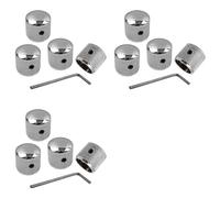 Zhdbchyuu Tono de Volumen de Metal de 12 Piezas Tono Perillas de Control de Velocidad de Guitarra con Tornillos para LP Guitarra Eléctrica o Bajo