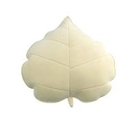 ZHDOKA Almohada en forma de hoja 3D, cojín de sofá de hojas 3D, cojín decorativo para plantas, cojín de hojas suaves para decoración del hogar del coche (blanco)