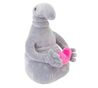 Zhdun - Muñeco de peluche con forma de monstruo sentado en forma de extranjero, muñeco coleccionable inspirado en esculturas, estilo colgante, 23 - 35 cm, conversación humorística