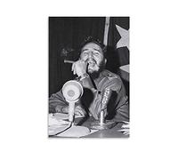 ZHDZK - Lienzo decorativo para cuadro con texto "El avvocato" Fidel Castro Smile Scroll Picture Print Living Room Walls Decor Home Posters Senza Cornice (30 x 50 cm, sin marco)