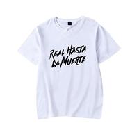 zhedu Cool Rapper Anuel AA Unisex Camisetas Hombres Mujeres Manga Corta Gráfico Oversize Verano Streetwear (S,Color 02)
