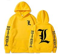 zhedu Death Note Sudaderas con Capucha para Hombres Y Mujeres Streetwear Sudadera con Capucha Estampado Fresco Jersey Unisex Ropa De Hombre (XXS-4XL) (M,Color 03)
