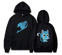 zhedu Fairy Tail Sudaderas con Capucha Harajuku Anime Japonés Impreso Hip Hop Streetwear Pullover Casual Manga Larga Hombres/Mujeres Sudaderas De Gran Tamaño (XXS,Color 01)